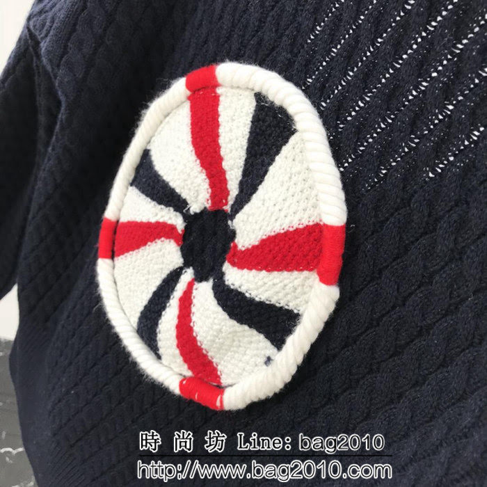 THOM BROWNE湯姆布朗 18SS秋冬新款 後背粗繩圓圈圖案 女款羊毛開衫 ydi1210